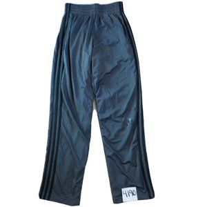 Adidas Athletic Exercise Gray / Black Elastic Fitness Pants Youth (25 x 30)